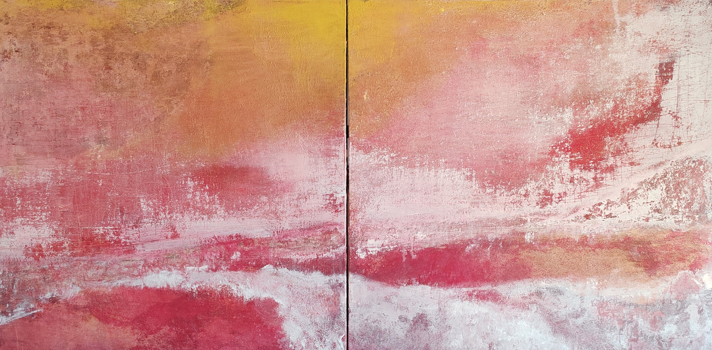 Abstraction figurative dyptique 1