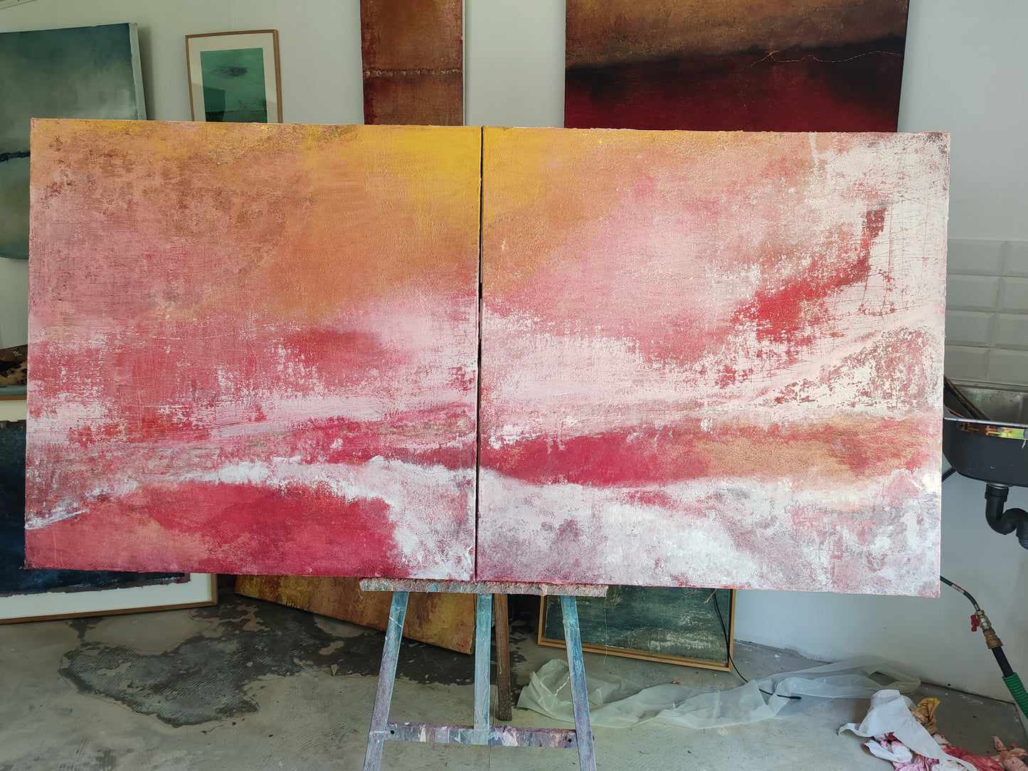 Abstraction figurative dyptique 1